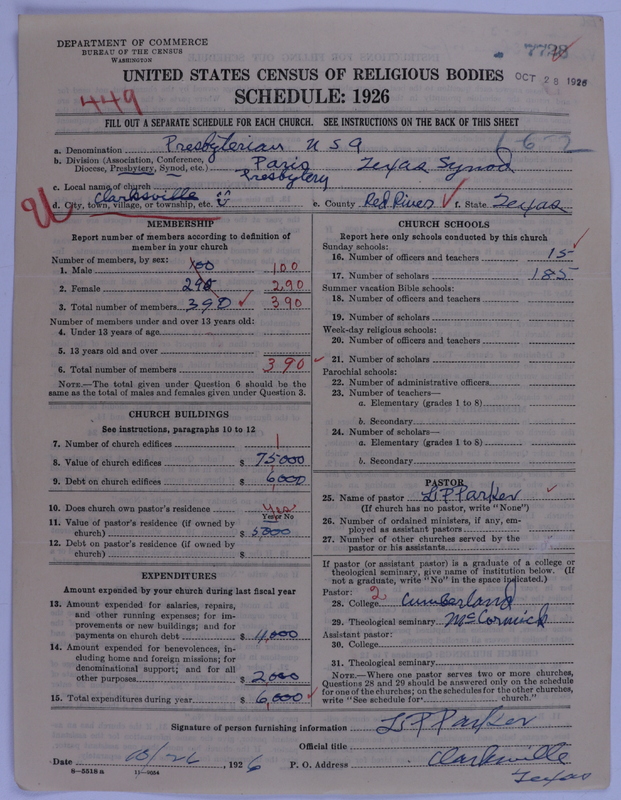 Scan of Presbyterian Church in the United States of America: 7728