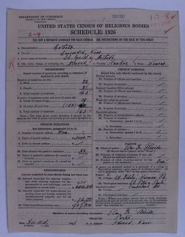 Scan of Roman Catholic Church: 2020