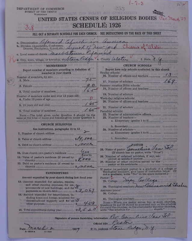 Scan of Reformed Church in America: 253