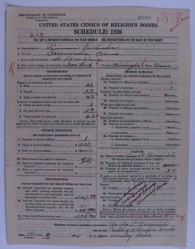 Scan of Roman Catholic Church: 2050