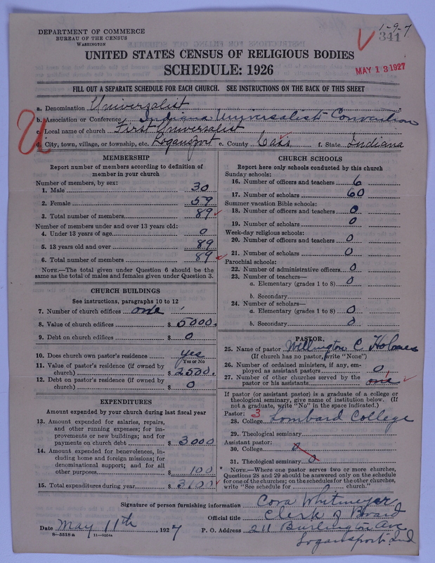 Scan of Universalist Church: 341