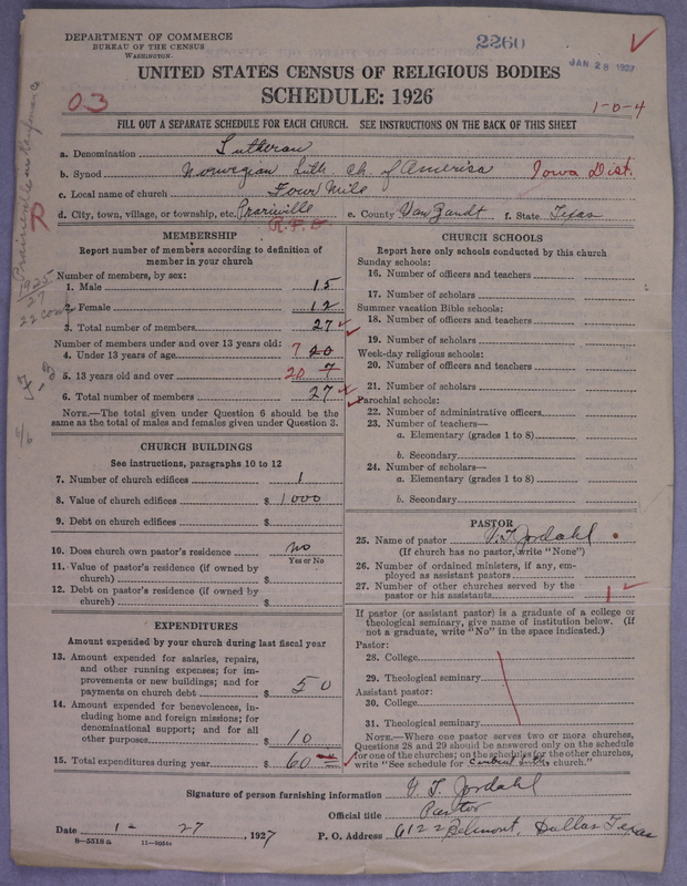 Scan of Norwegian Lutheran Church of America: 2260