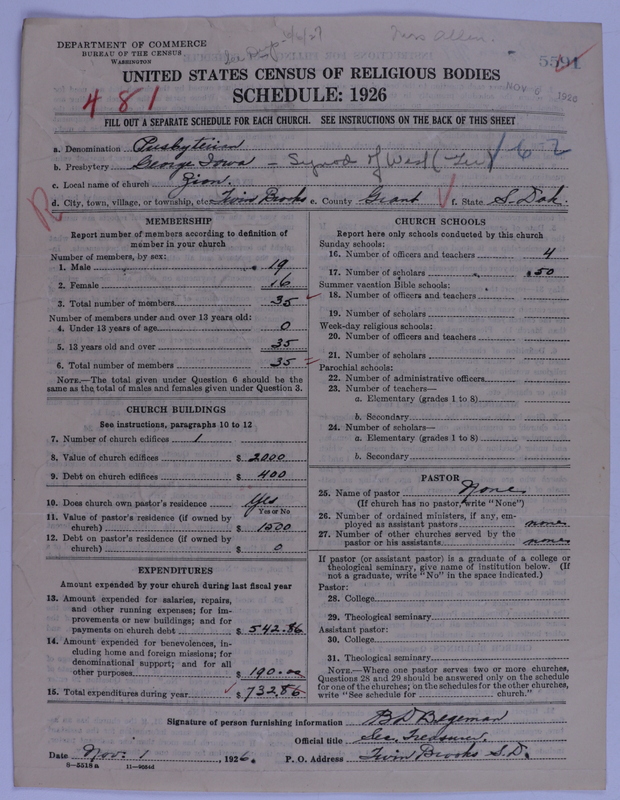 Scan of Presbyterian Church in the United States of America: 5591