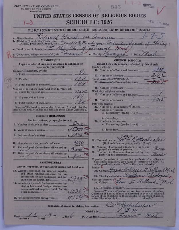 Scan of Reformed Church in America: 543