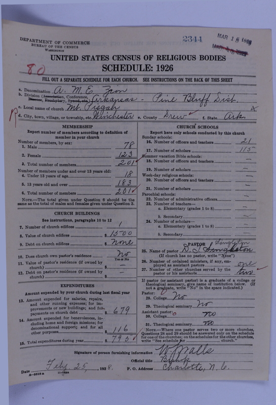 Scan of African Methodist Episcopal Zion Church: 2344