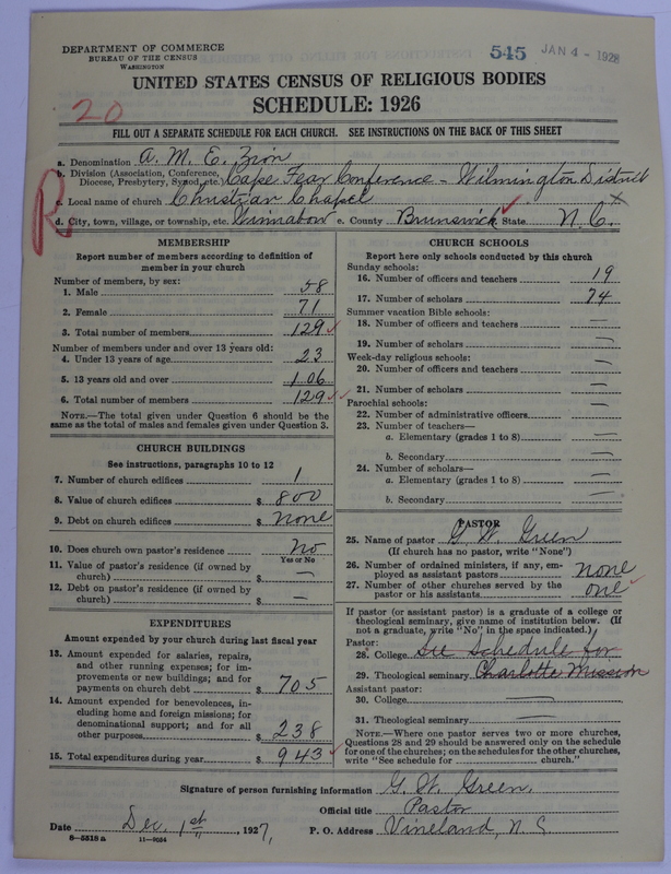 Scan of African Methodist Episcopal Zion Church: 545