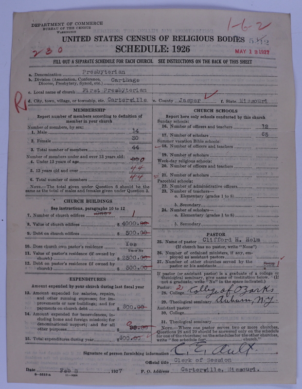 Scan of Presbyterian Church in the United States of America: 5212