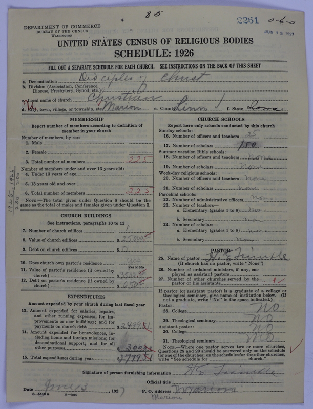 Scan of Disciples of Christ: 2261