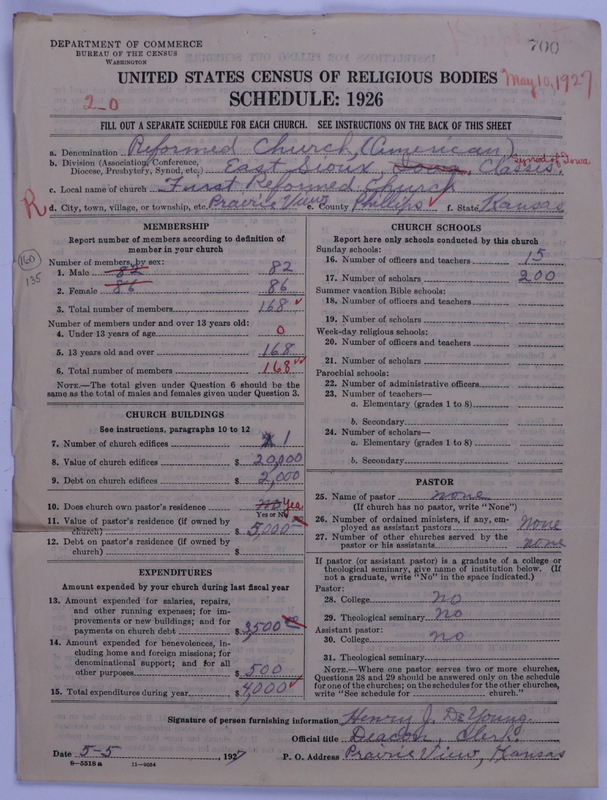 Scan of Reformed Church in America: 700