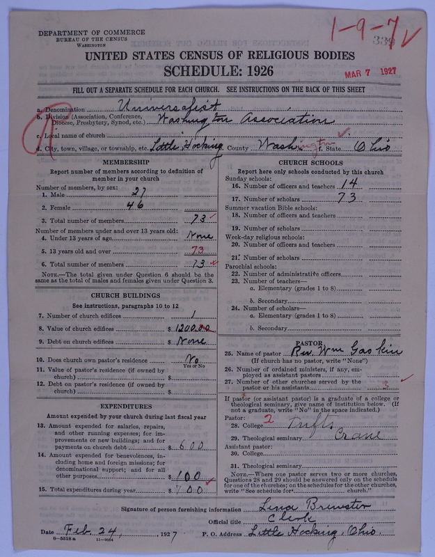 Scan of Universalist Church: 339