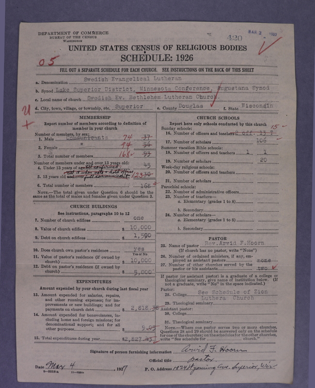 Scan of Evangelical Lutheran Augustana Synod of North America: 420