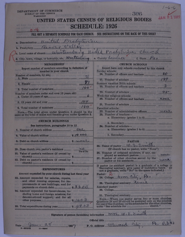Scan of United Presbyterian Church of North America: 306