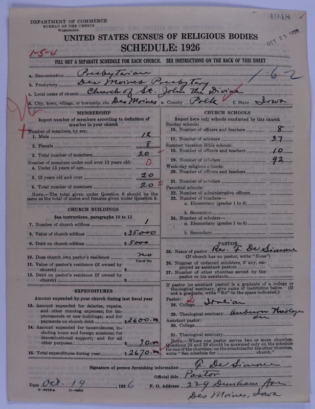 Scan of Presbyterian Church in the United States of America: 4948
