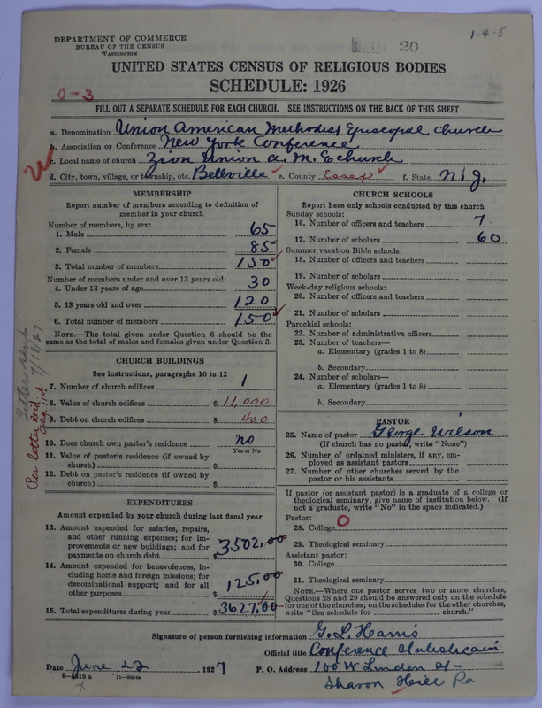 Scan of Union American Methodist Episcopal Church: 20