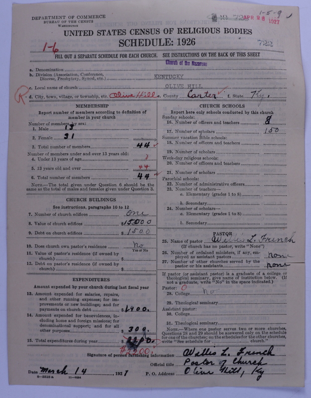 Scan of Church of the Nazarene: 722