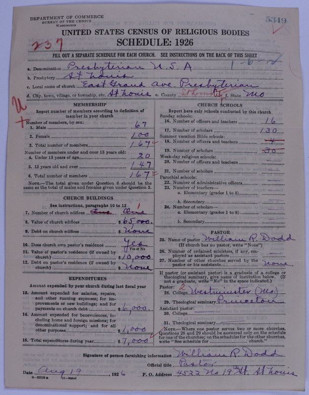 Scan of Presbyterian Church in the United States of America: 5349