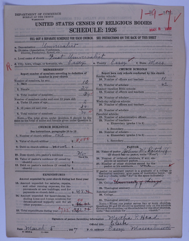 Scan of Universalist Church: 136