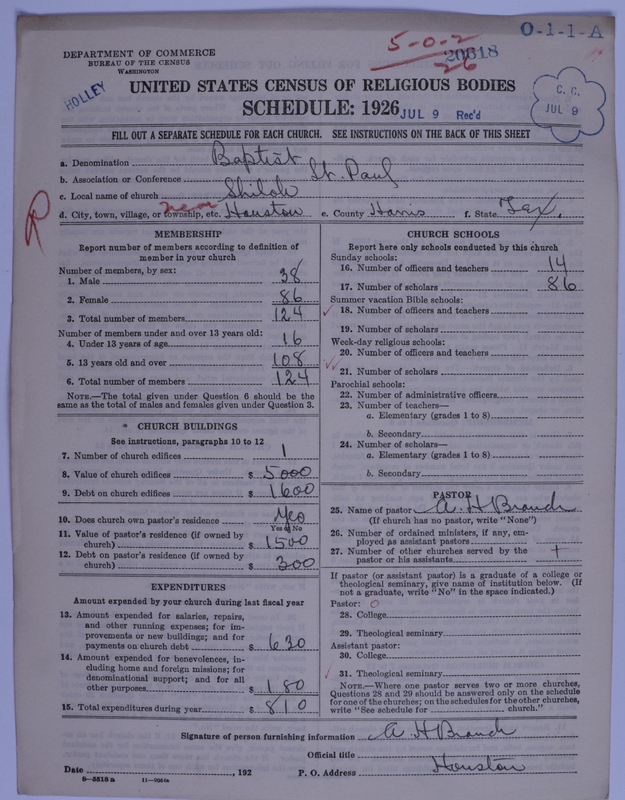 Scan of Negro Baptists: 20618