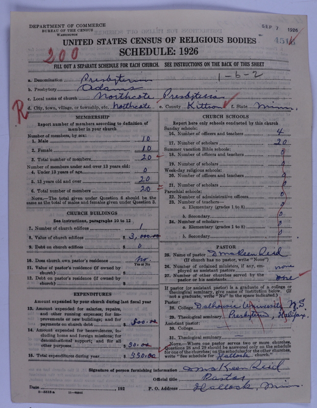 Scan of Presbyterian Church in the United States of America: 4516