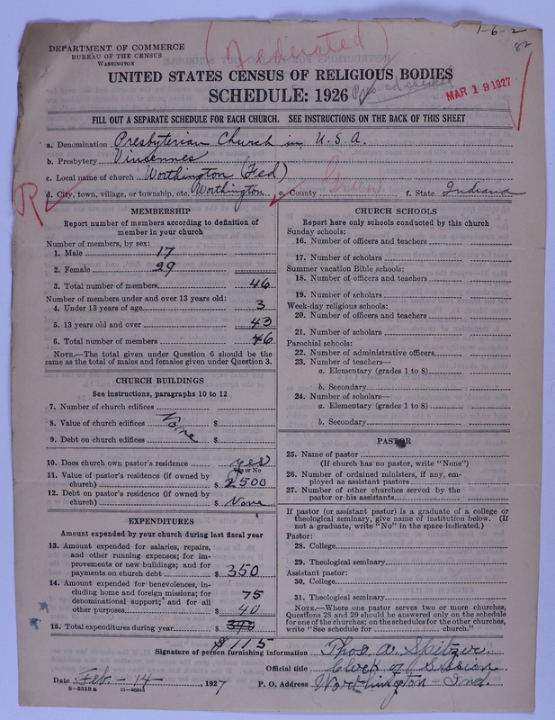 Scan of Federated Churches: 82