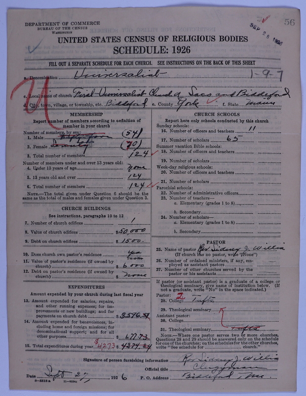 Scan of Universalist Church: 56