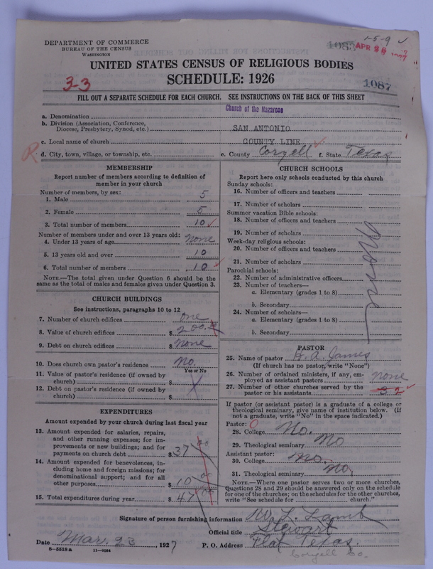 Scan of Church of the Nazarene: 1087