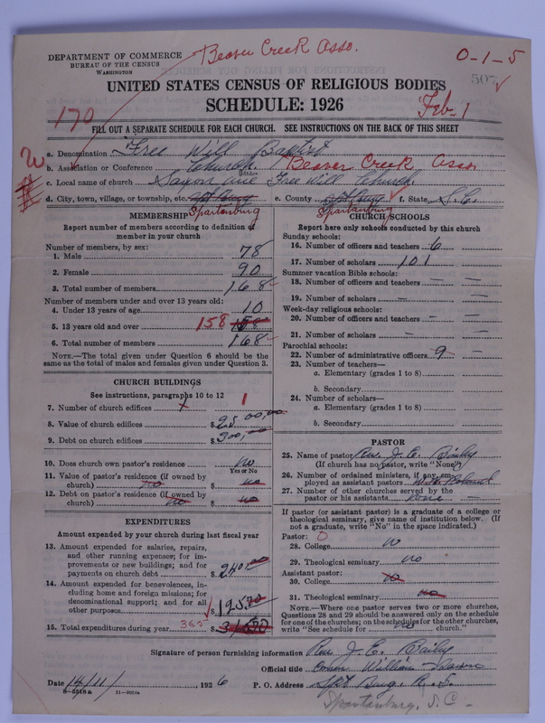 Scan of Free Will Baptists: 507