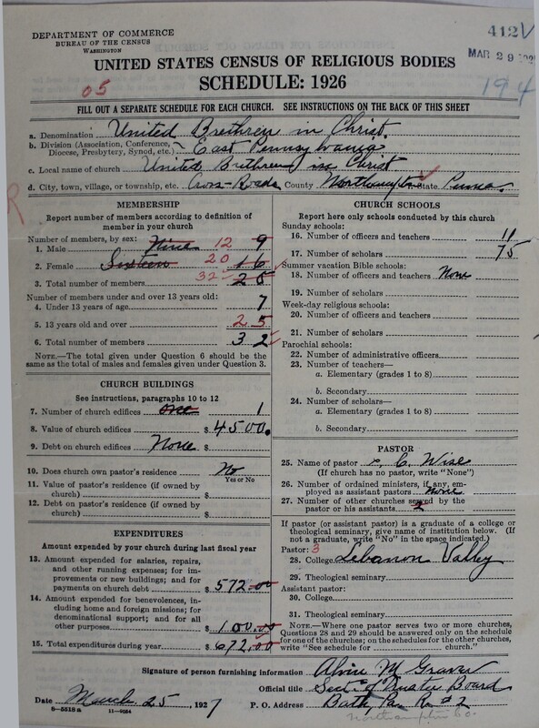 Scan of Church of the United Brethren in Christ: 412