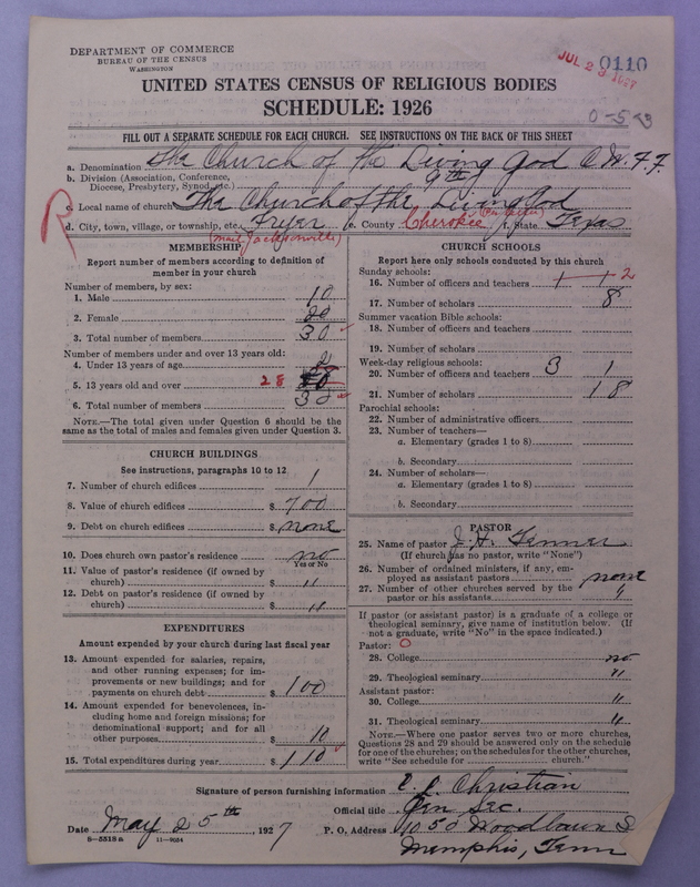Scan of Church of the Living God, Christian Workers for Fellowship: 110