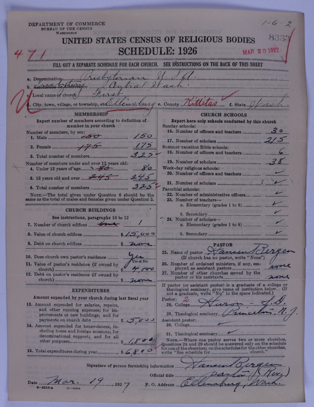 Scan of Presbyterian Church in the United States of America: 8333