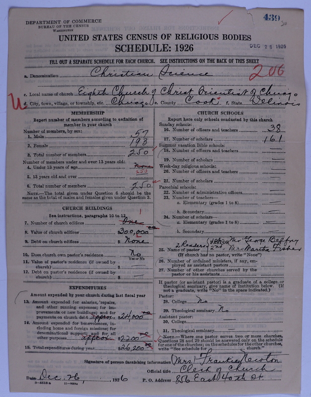 Scan of Church of Christ, Scientist: 439