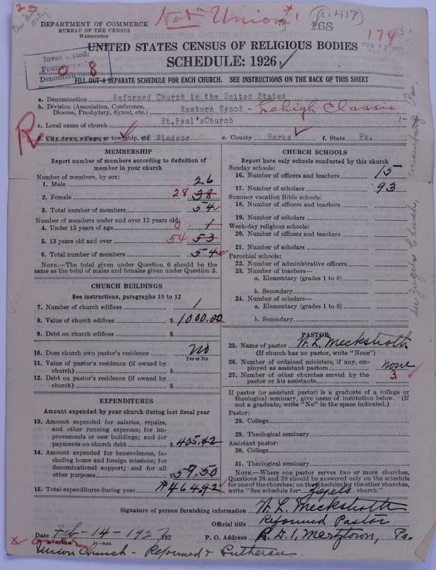 Scan of Reformed Church in the United States: 168
