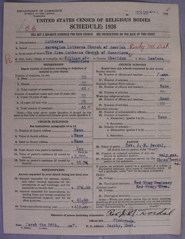 Scan of Norwegian Lutheran Church of America: 2349