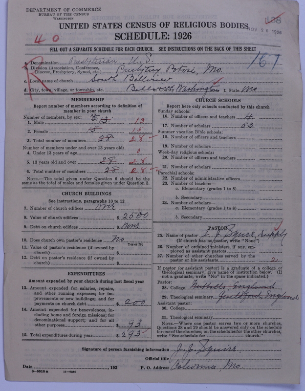 Scan of Presbyterian Church in the United States: 138