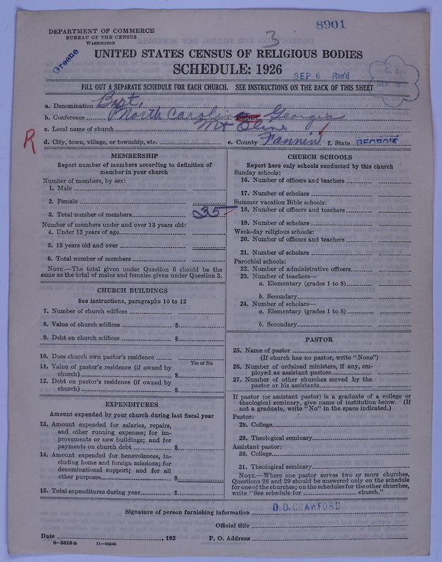 Scan of Negro Baptists: 8901