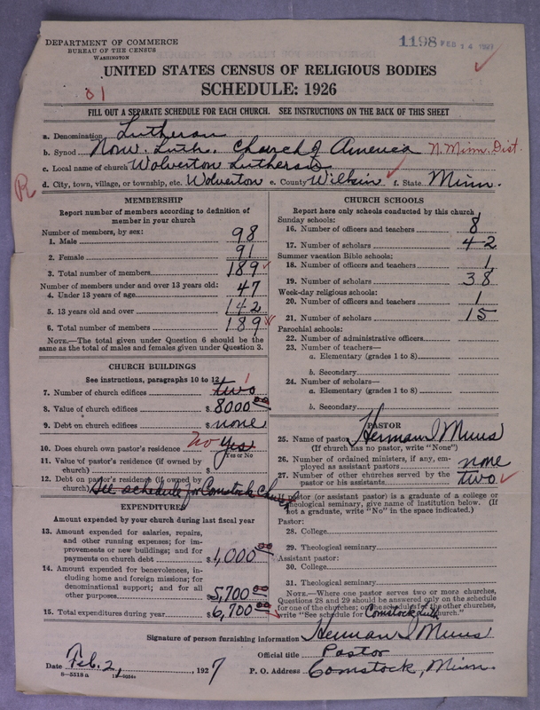 Scan of Norwegian Lutheran Church of America: 1198