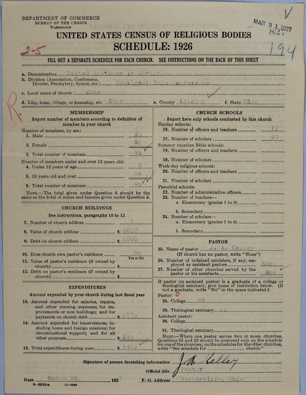 Scan of Church of the United Brethren in Christ: 827