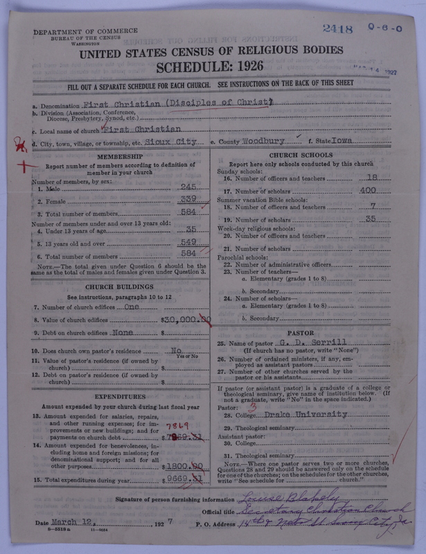 Scan of Disciples of Christ: 2418
