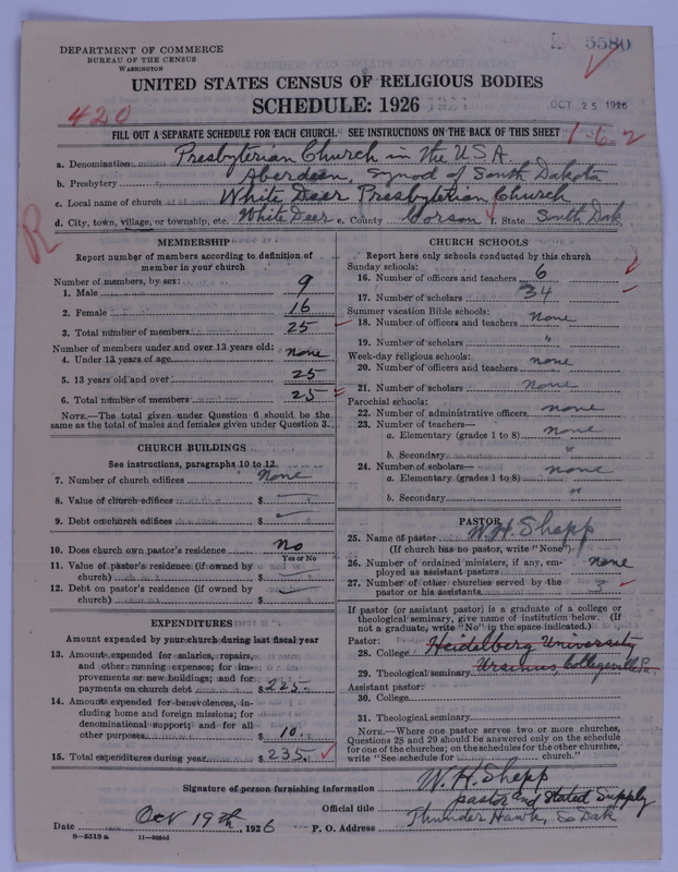 Scan of Presbyterian Church in the United States of America: 5580