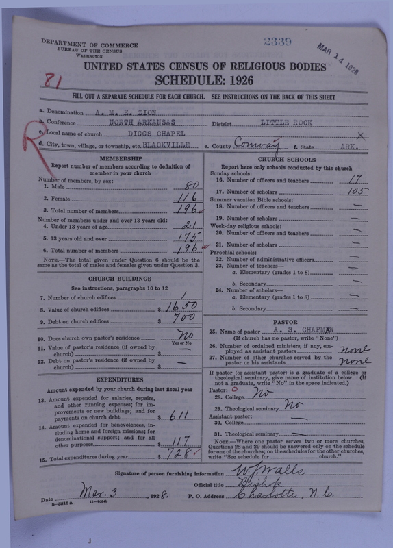 Scan of African Methodist Episcopal Zion Church: 2339