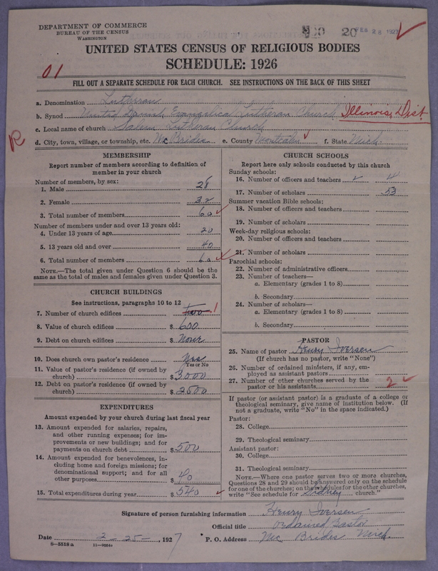 Scan of United Danish Evangelical Lutheran Church in America: 20