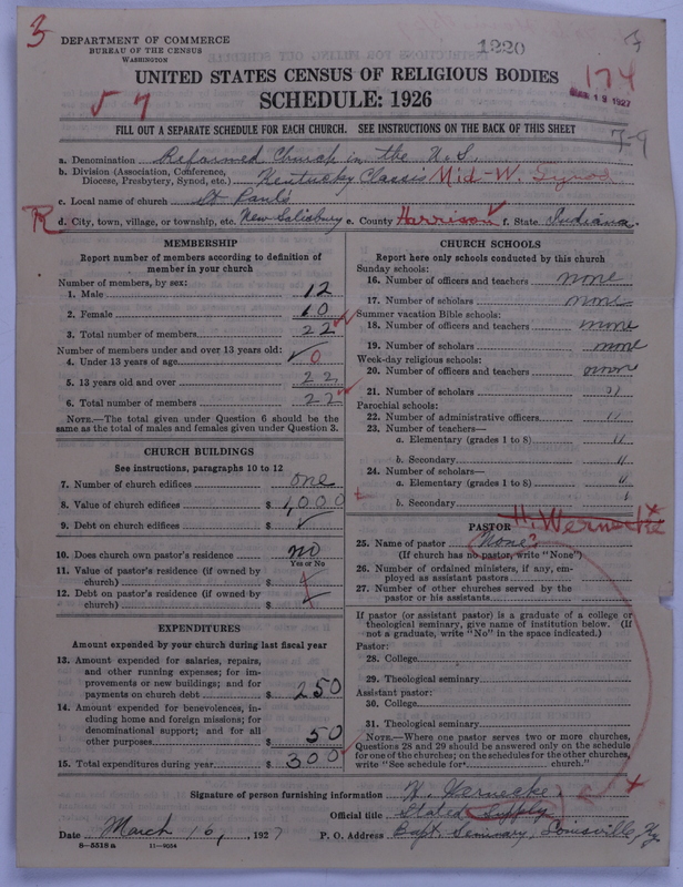 Scan of Reformed Church in the United States: 1220