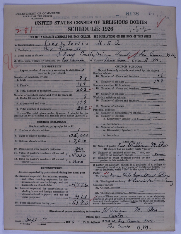 Scan of Presbyterian Church in the United States of America: 8138