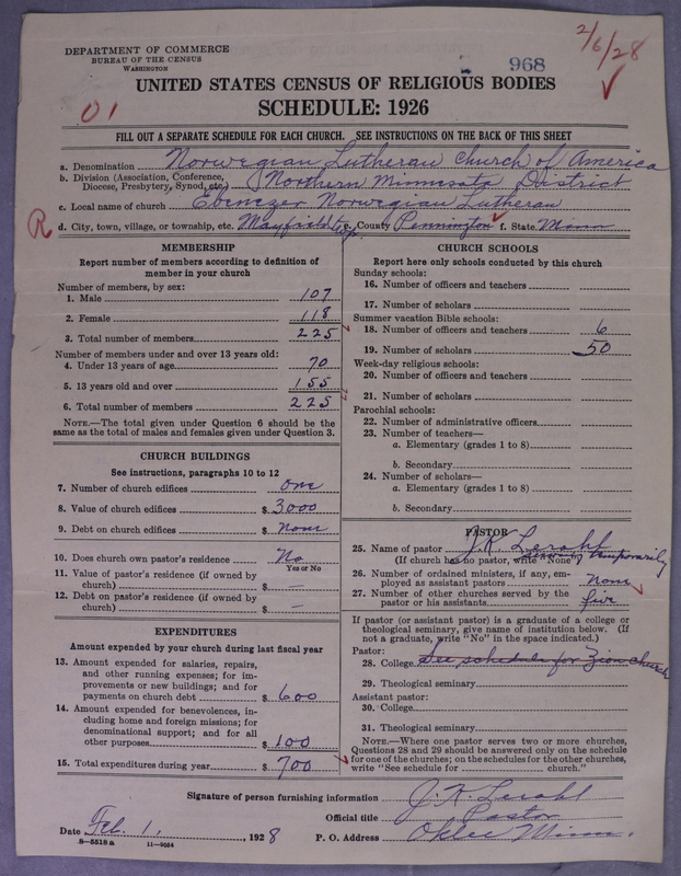 Scan of Norwegian Lutheran Church of America: 968