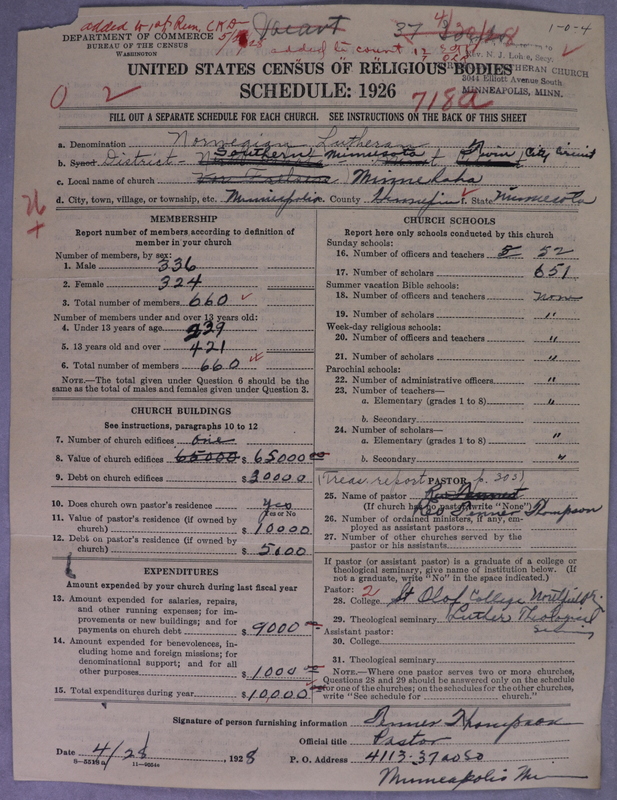 Scan of Norwegian Lutheran Church of America: 718a