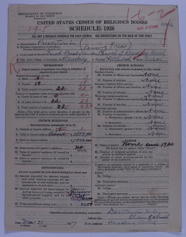 Scan of Presbyterian Church in the United States of America: 4004