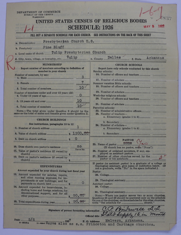 Scan of Presbyterian Church in the United States: 2837