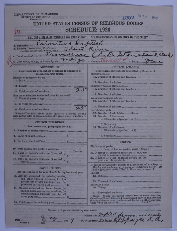 Scan of Primitive Baptists: 1252