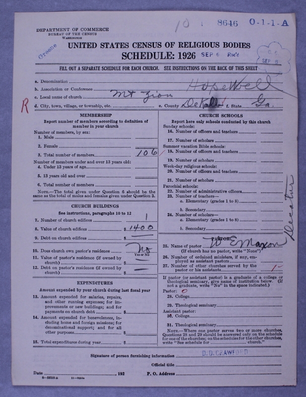 Scan of Negro Baptists: 8646