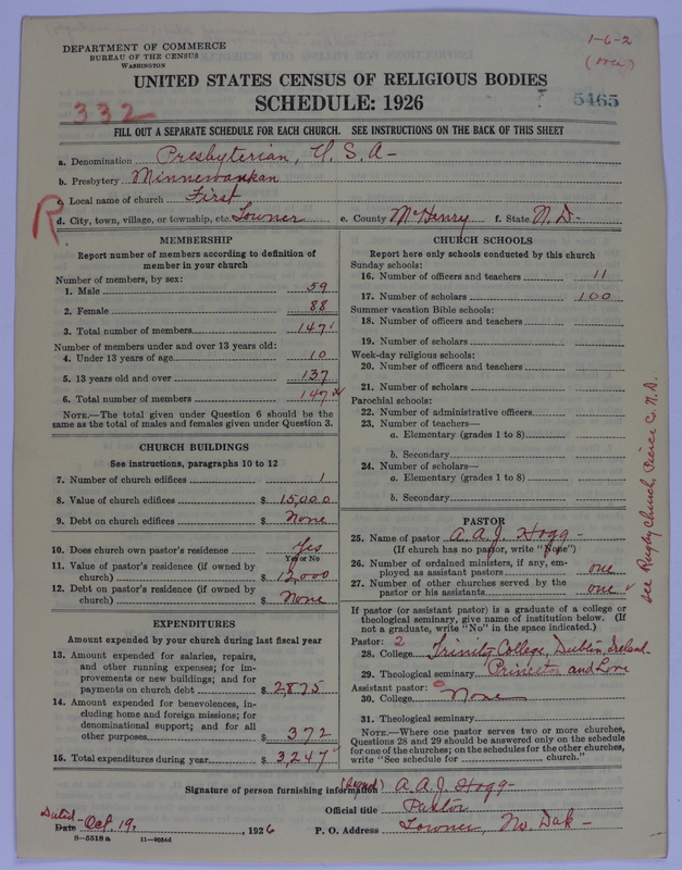 Scan of Presbyterian Church in the United States of America: 5465
